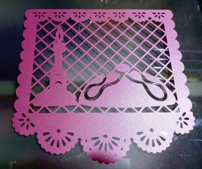 Papel picado Mod 3. Incluye tipografías stencil
