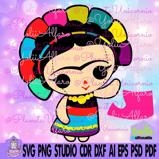 Muñequita Frida, muñeca lele, muñeca de trapo, muñequita, muñeca oaxaqueña, muñequita de trapo, muñeca, muñequita Otomí, mexicana.