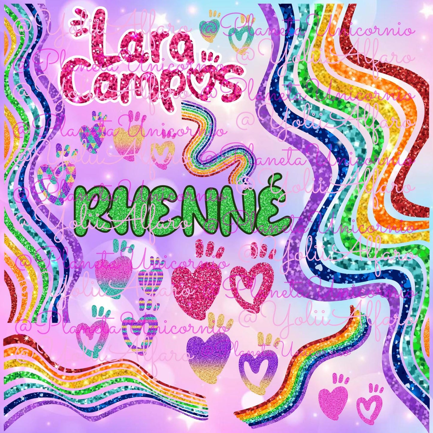 Lara Campos in SVG, PNG and other formats, Rhennéé frog, Cookie, Lara Lara, frog, Lara, Campos. Includes typography in .TTF