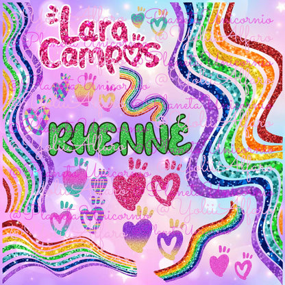 Lara Campos in SVG, PNG and other formats, Rhennéé frog, Cookie, Lara Lara, frog, Lara, Campos. Includes typography in .TTF