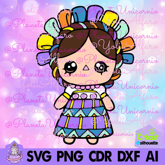 Muñeca lele 2, muñeca de trapo, muñequita, muñeca oaxaqueña, muñequita de trapo, muñeca oaxaqueña, muñeca Otomí, muñeca mexicana.