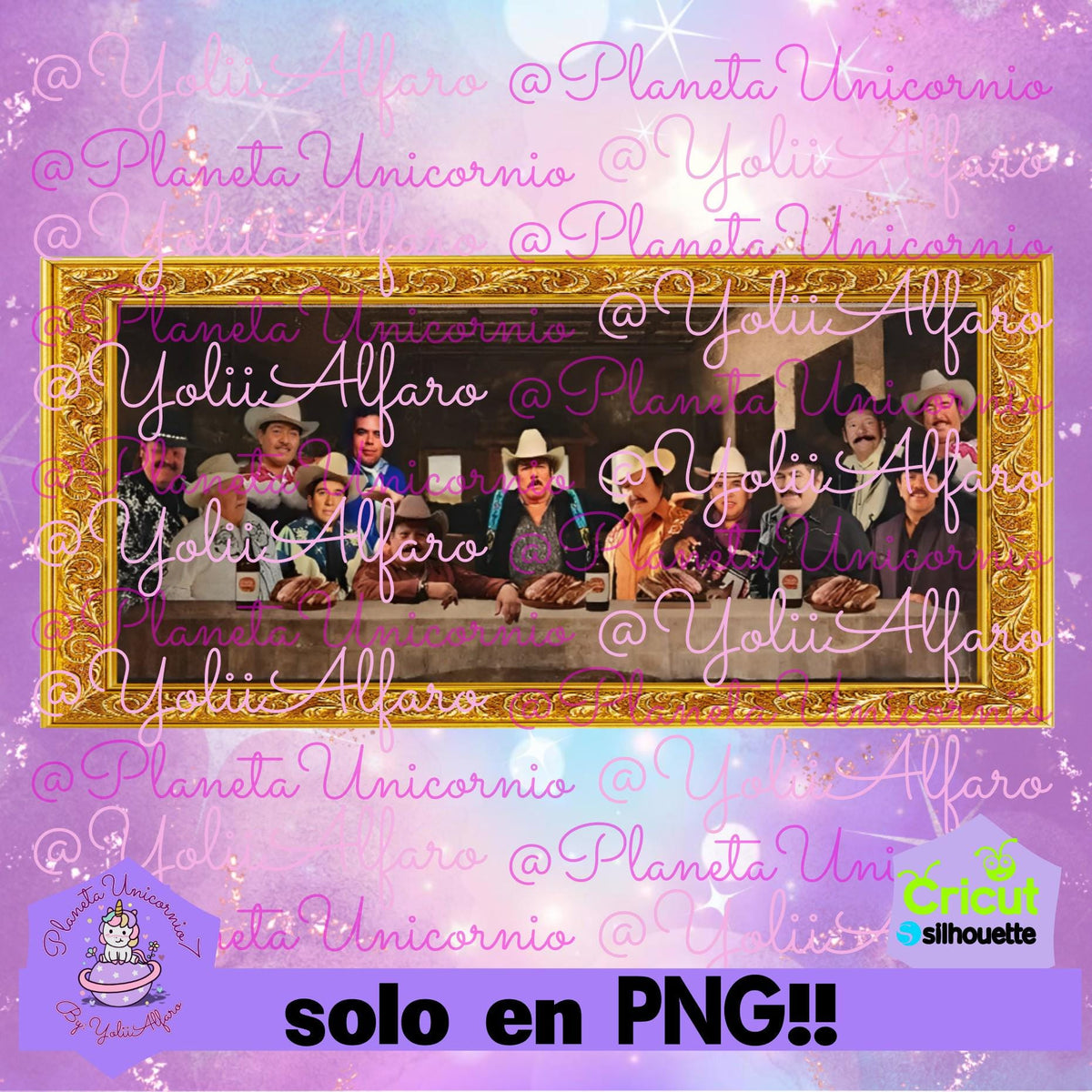 Cantantes norteños, la ultima cena norteña, la ultima peda, la ultima cena cantantes norteños, cantantes discípulos, solo en PNG!! No es HD!