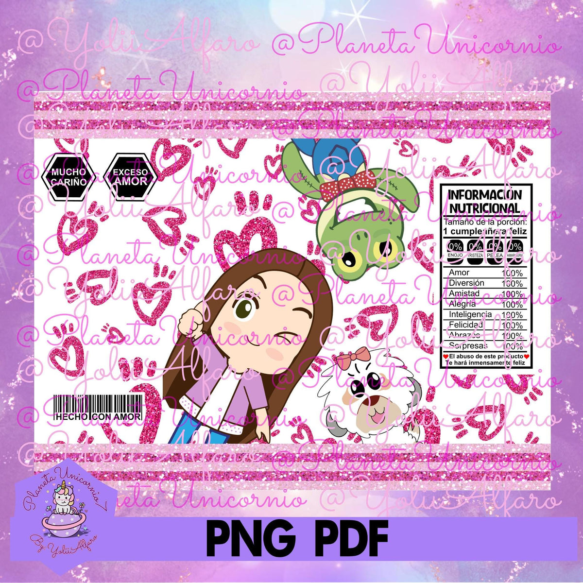 Lara Campos chips bag, 3 diseños (en carta, media carta, A4 y media A4), rana Rhennéé, Galleta, Lara Lara, Lara, Campos, chip bag, chips bag