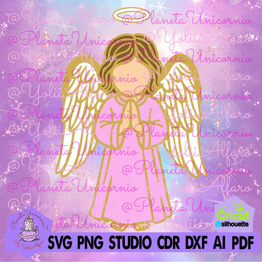 Angelito multicapa, ángel de la guarda, angelito, angel. Incluye diferentes formatos.