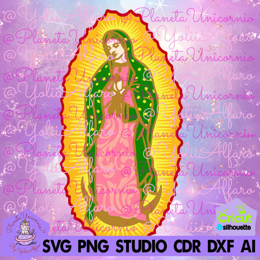 Virgen Maria multicapa MOD 3, Virgen de Guadalupe, Virgen Santa, incluye diferentes formatos.