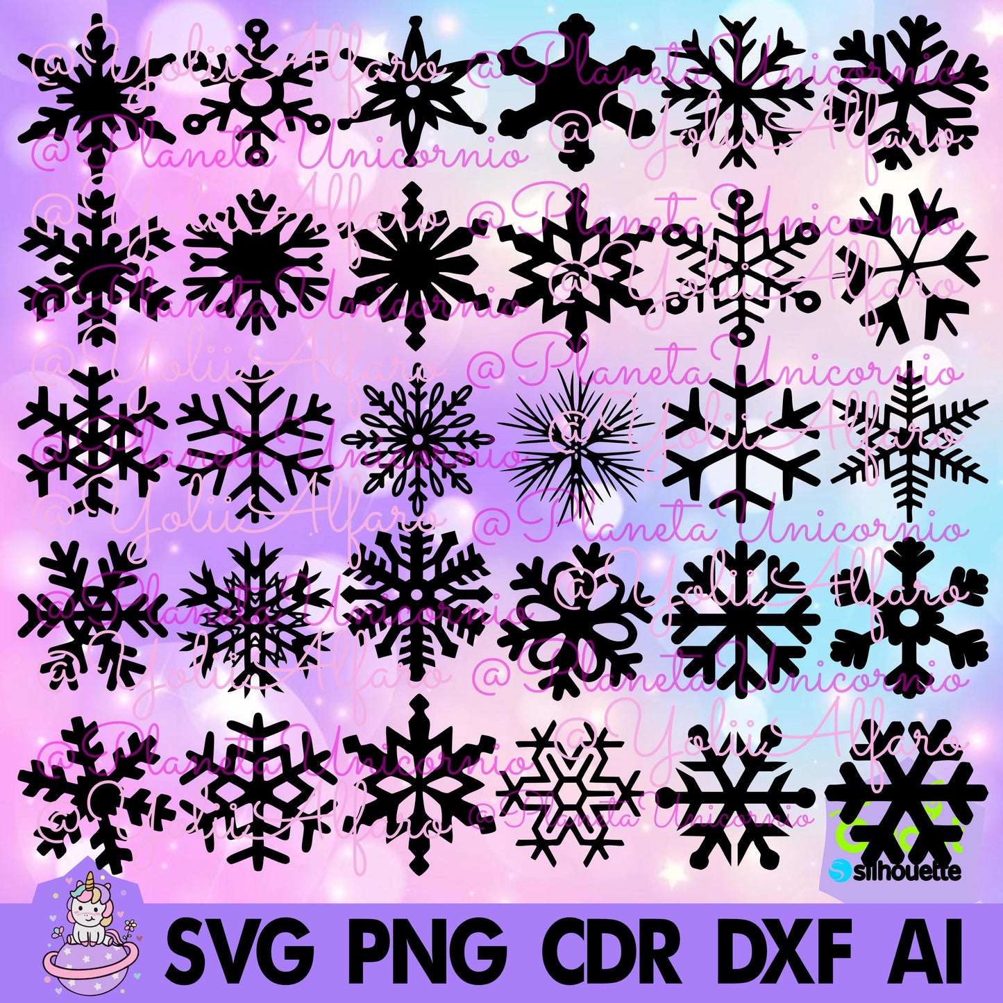 Copos de nieve. Modelo 2. Esferas shaker, esferas, navidad, bambalinas, copos de nieve, esfera. Incluye diferentes formatos.