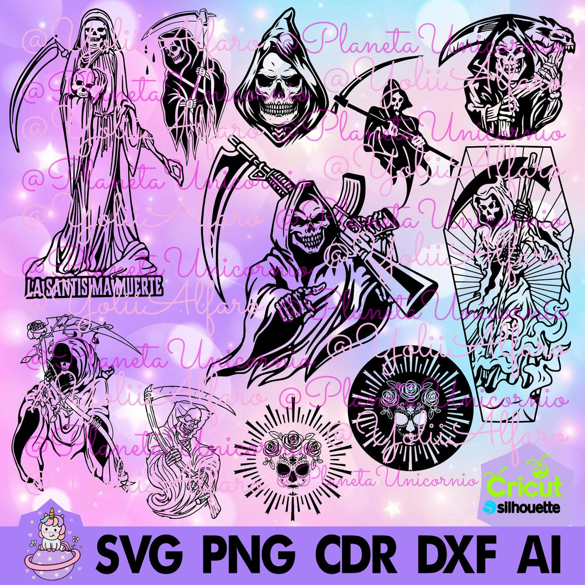 Santísima muertee MOD1, la santa, la muertee, la niña, niña blanca, la dama, la dama poderosa, la flaquita, la flaca, huesuda, la madrina