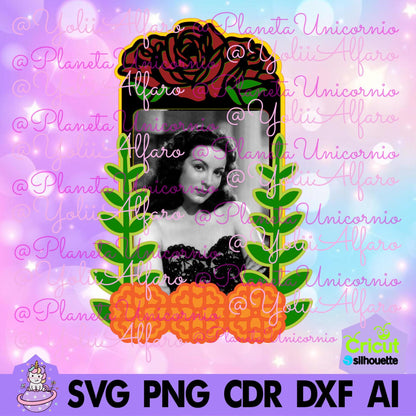 Day of the Dead Photo Frame MOD 3, deceased, niche