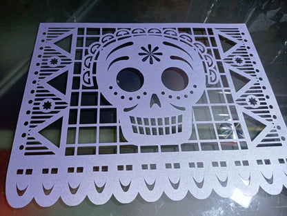 Papel picado Mod 11. Incluye tipografías stencil