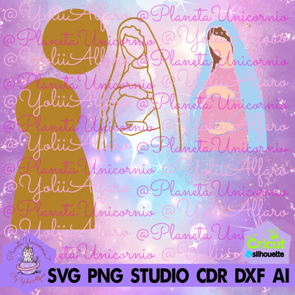 Virgen Maria pregnant, nuestra señora de la dulce espera, dulce espera, embarazada, embarazo, Virgen Santa, incluye diferentes formatos.
