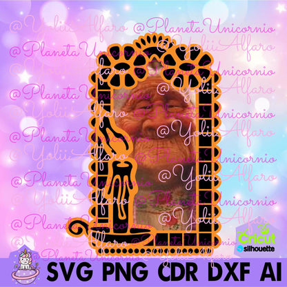 Deceased photo frame Mod 4, photo frame, Day of the Dead, deceased, faithful departed, niche